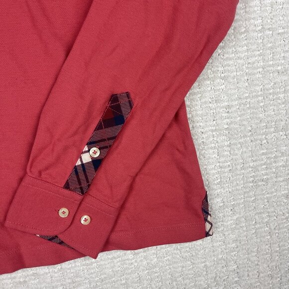 Vicompte A Mineral Pink Long sleeve Polo Size 40 Regular fit Preppy Read* - Picture 6 of 16